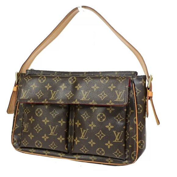 LOUIS VUITTON Viva Cite GM Shoulder Bag Monogram Leather Brown - Picture 1 of 16